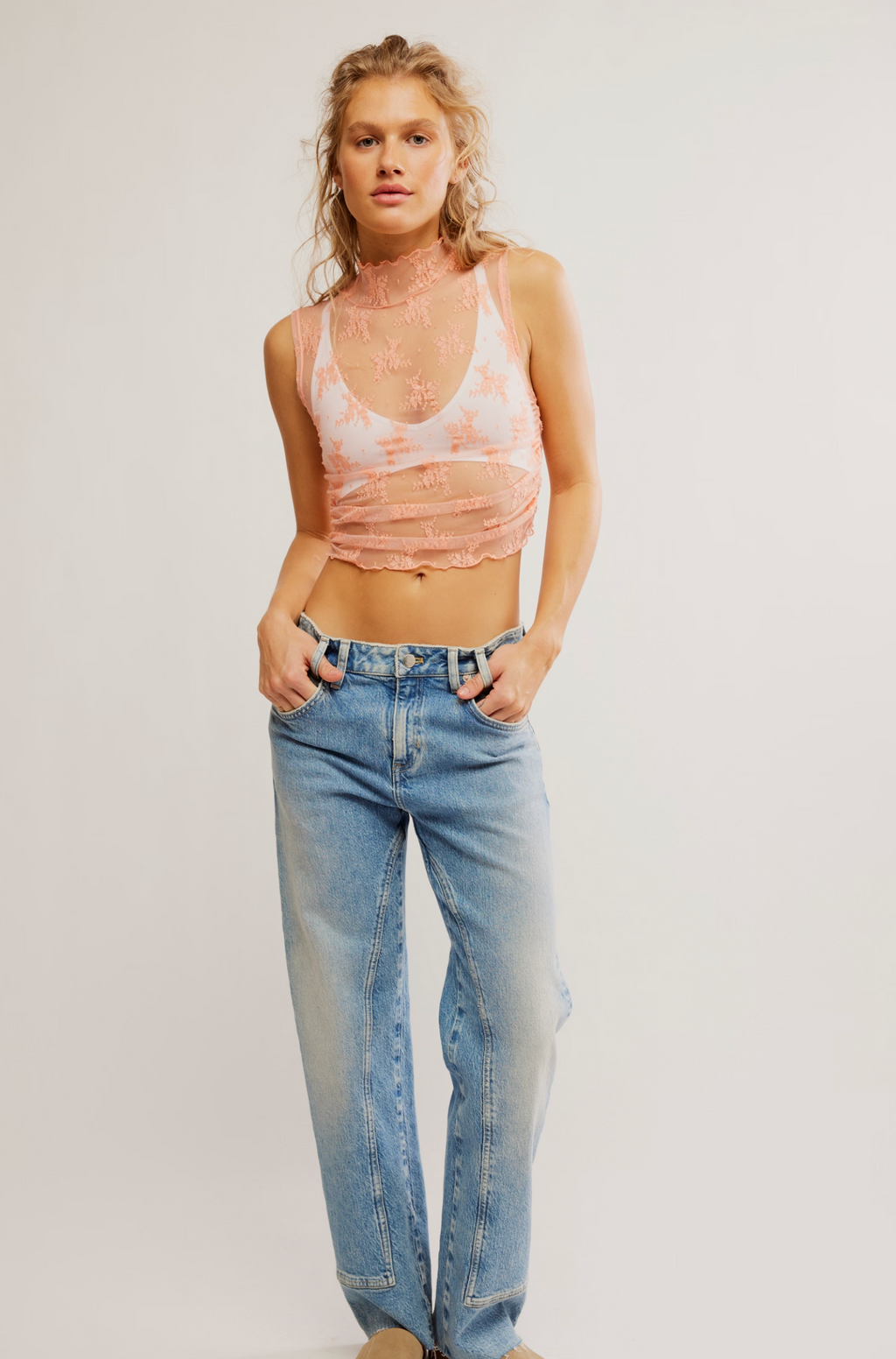 Free People Solid Nice Try Muscle Tank