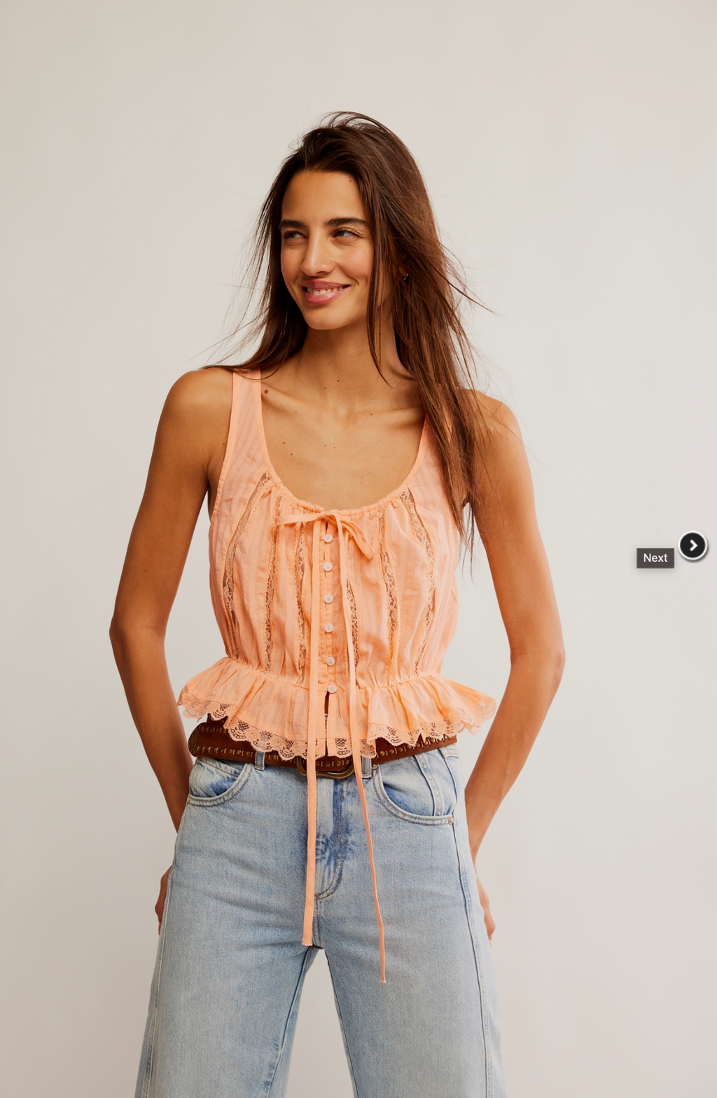 Free People Alana Lace Tank