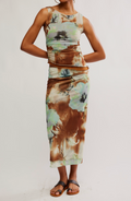 Free People Sunset Mesh Maxi Skirt