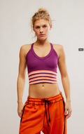 Free People All Clear Vneck Stripe Cami