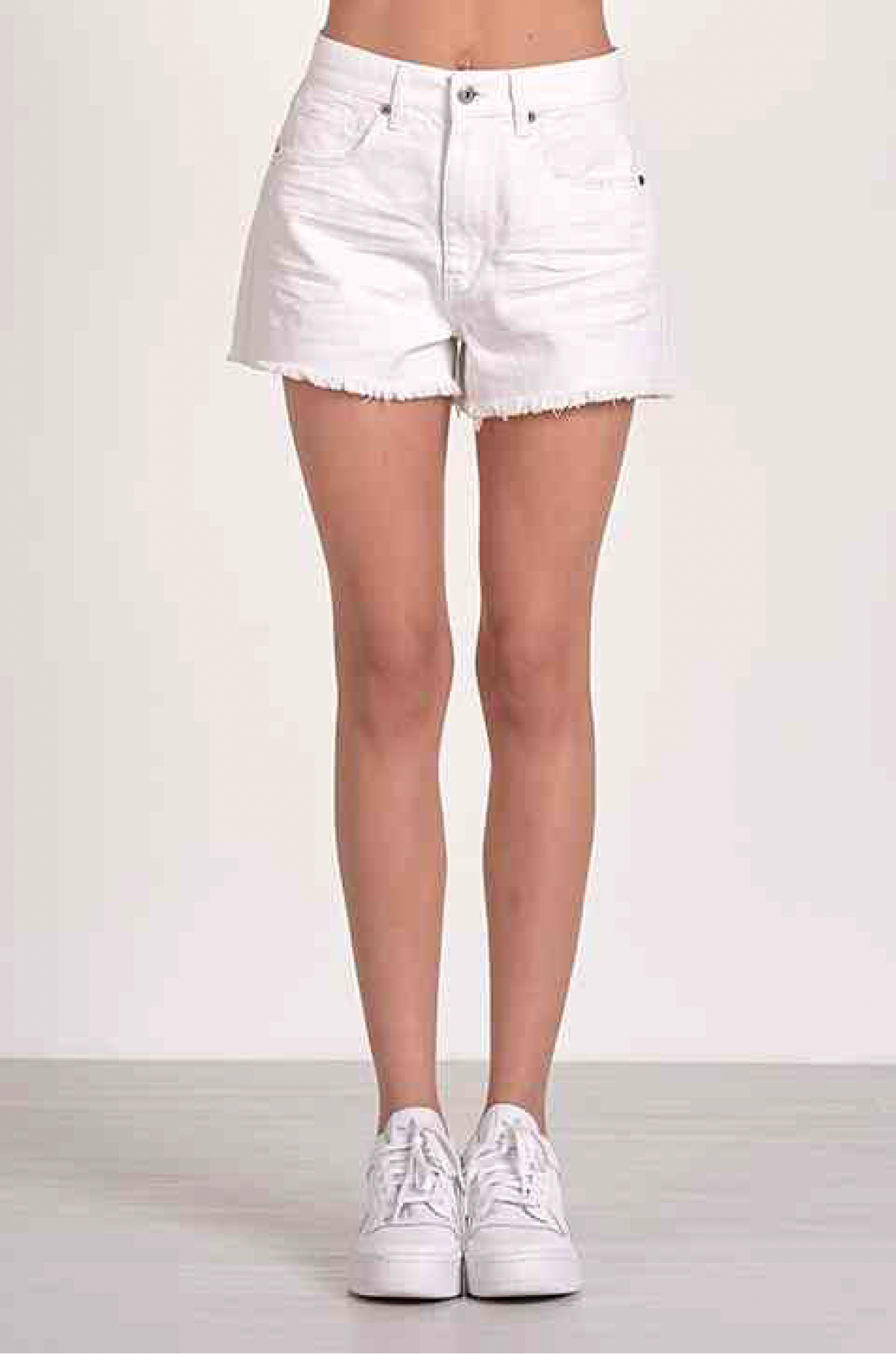 Fray Bottom Jean Shorts