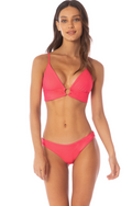 MAAJI Cherry Crush Shine Long Line Triangle Bikini Top