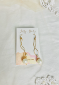 Long Pearl Wiring Earrings