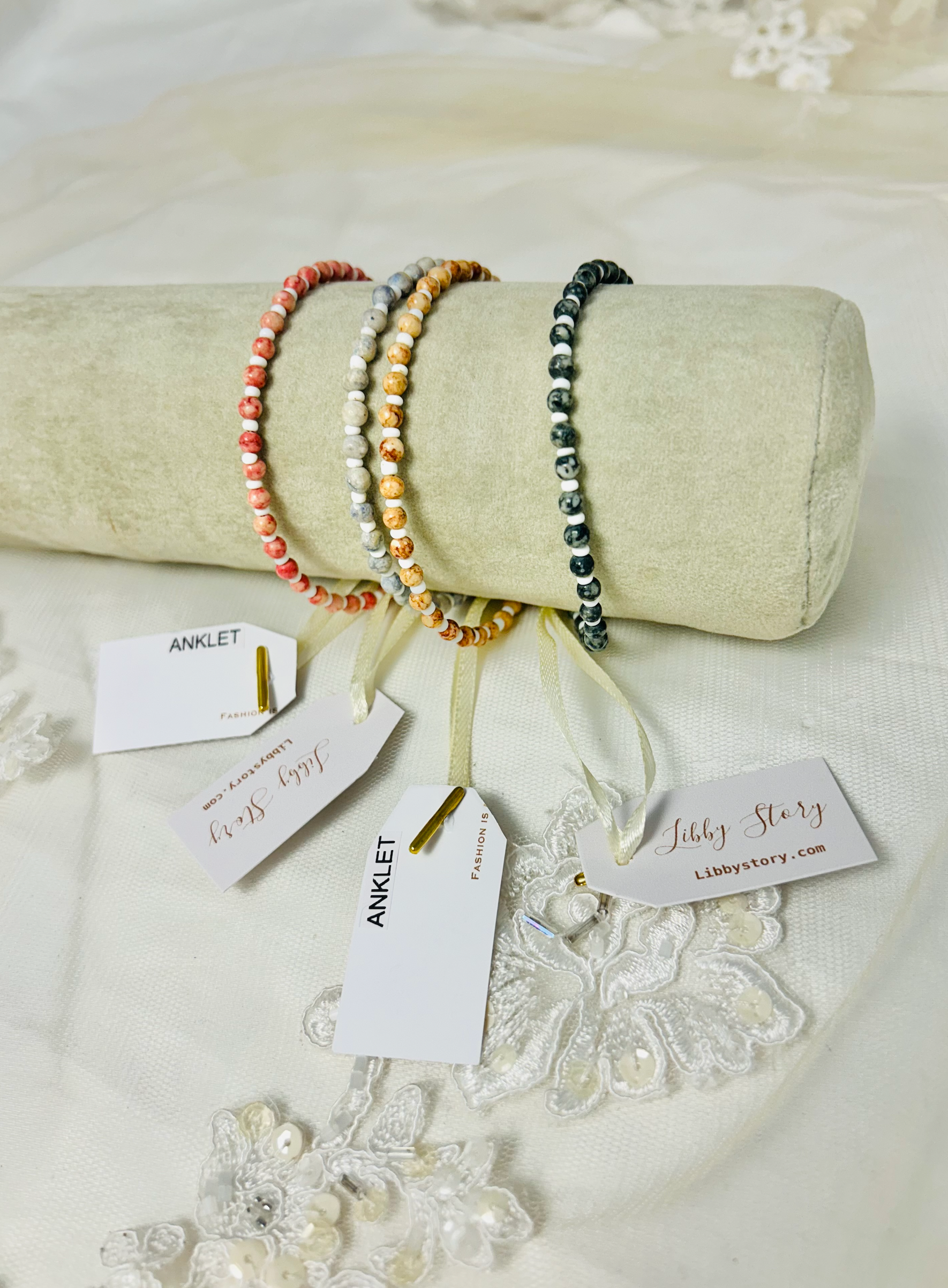 Wooden Beaded Anklet