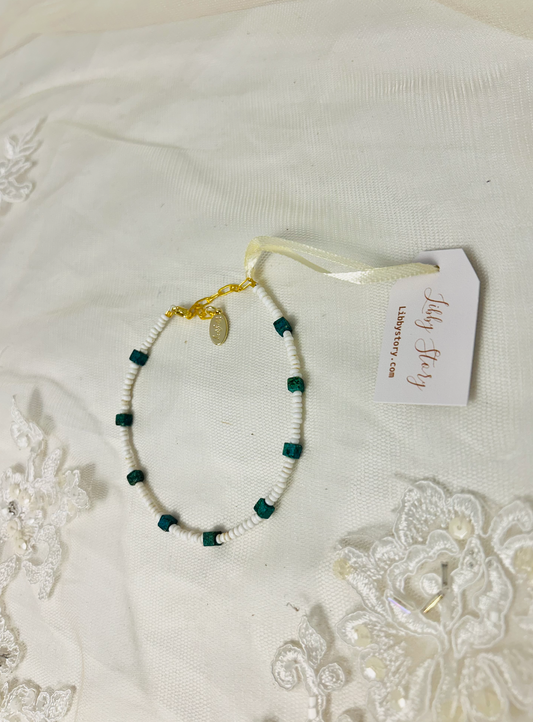 Turqoise Beaded Anklet
