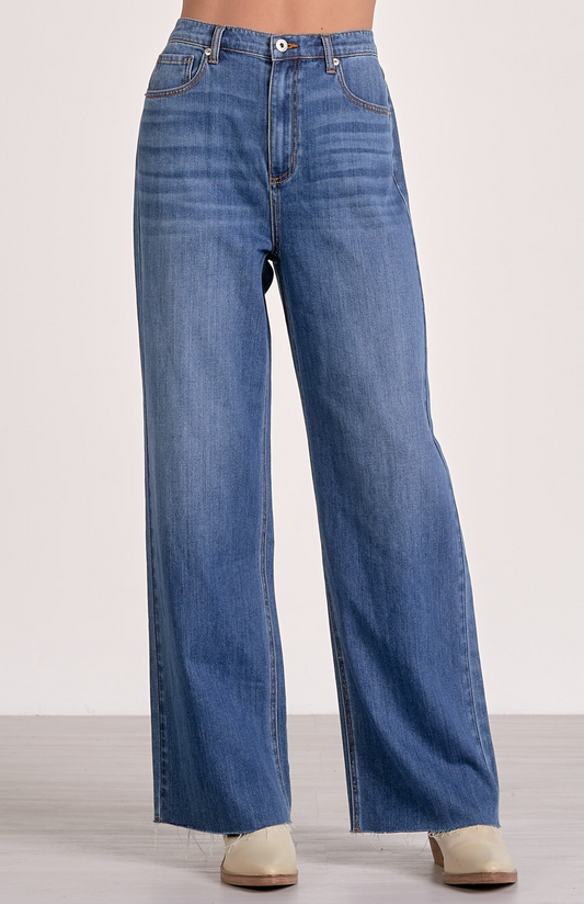 Elan High Waist Wide Leg Jean