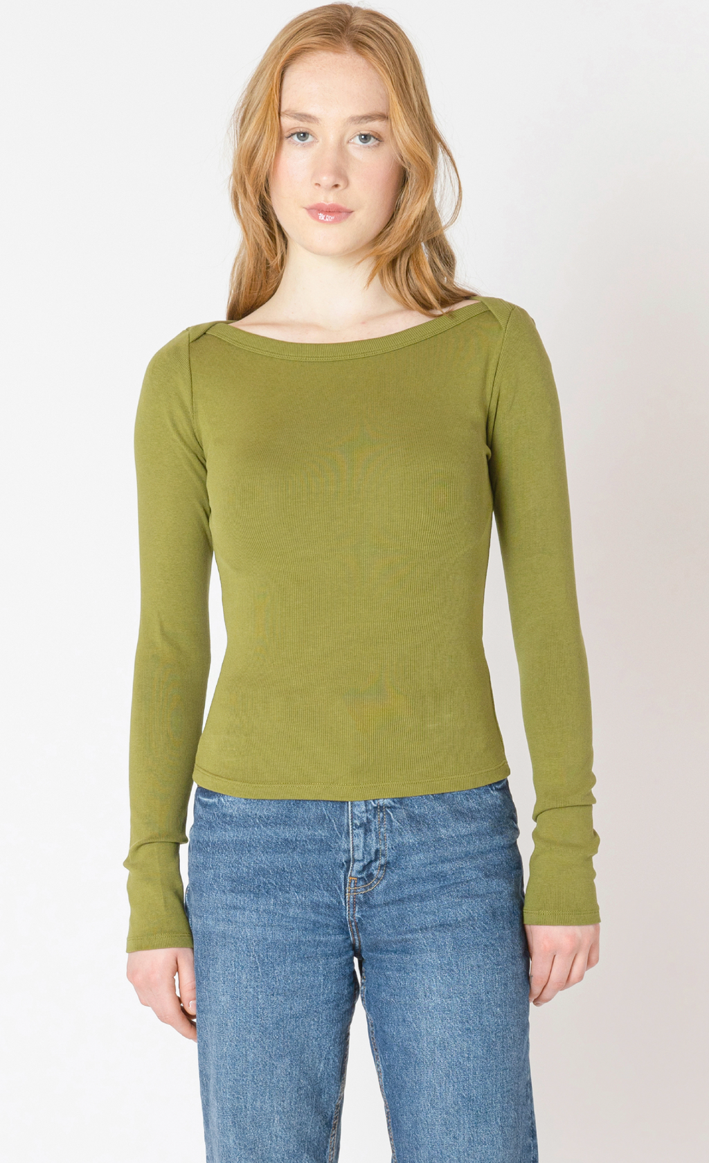 Dex Boatneck Ribbed Top