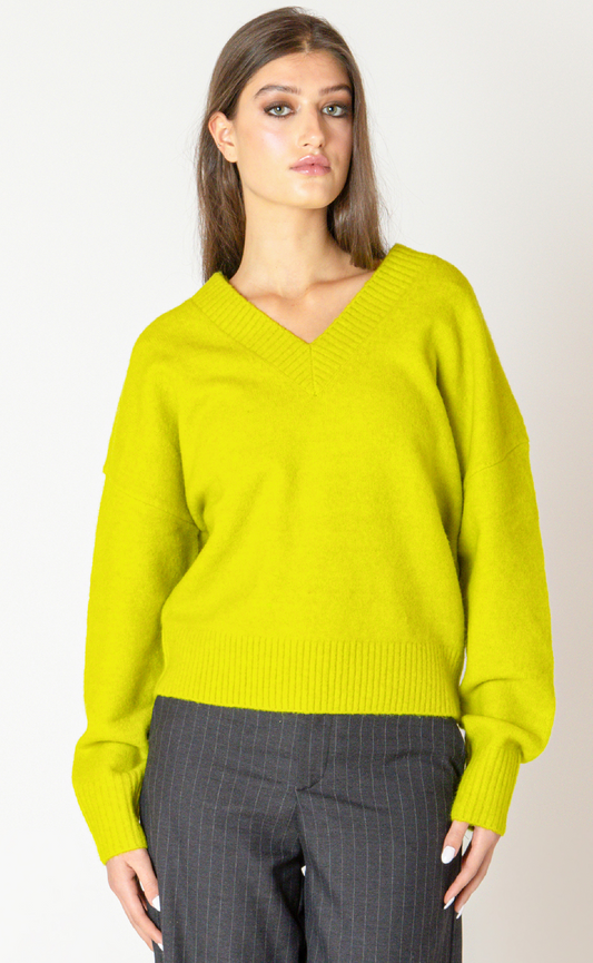 Dex SOFT RIB TRIM SWEATER