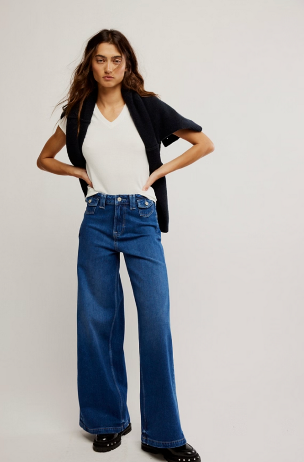 Free People We The Free Kellee High-Rise Palazzo Jeans