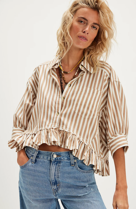 Free People We The Free Bailey Stripe Shirt