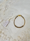 OOAK Brass Beaded Bracelet