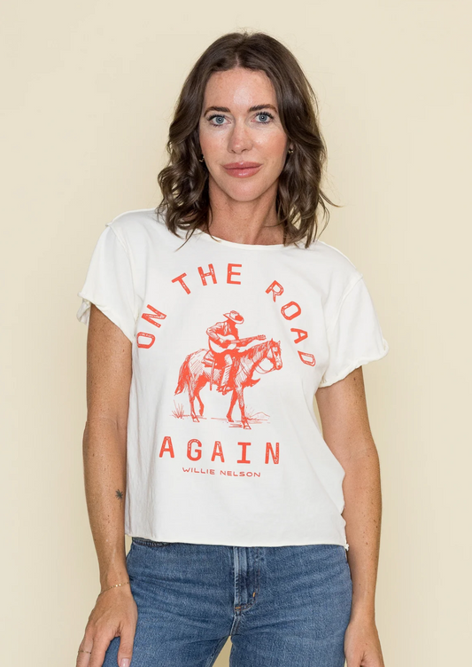 People Of Leisure Willie Nelson On The Road Again Tee