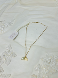 Freshwater Pearl with Signed Heart Charm Necklace