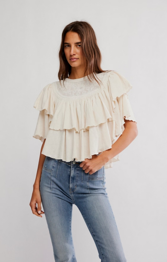 Free People Rose Party Tee