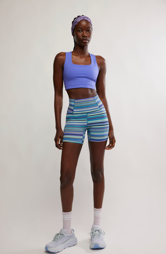 Free People Never Better Printed Bike Shorts