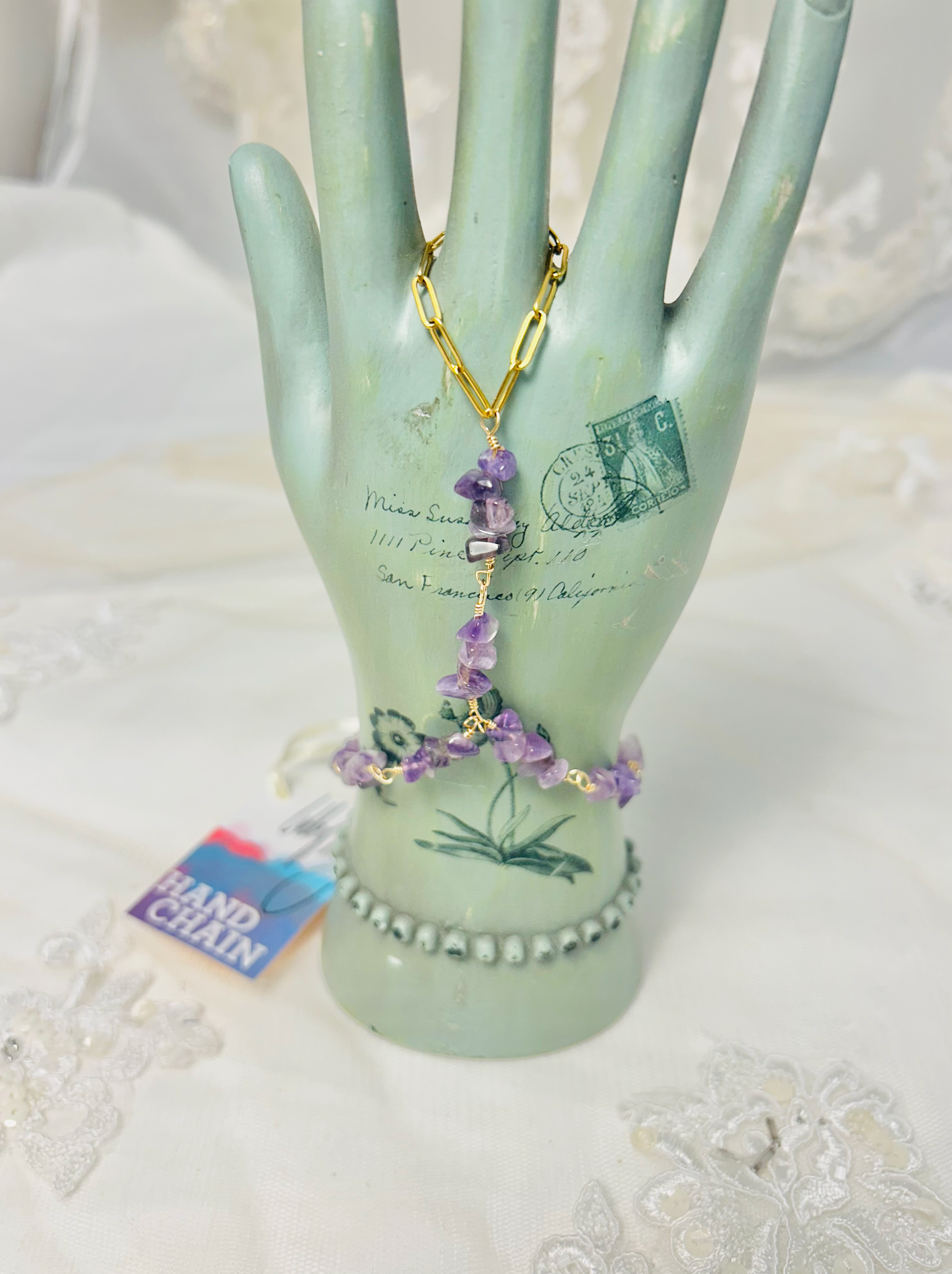 Amethyst Hand Chain