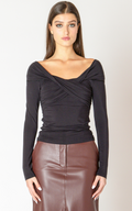 Dex CROSSOVER OFF SHOULDER TOP