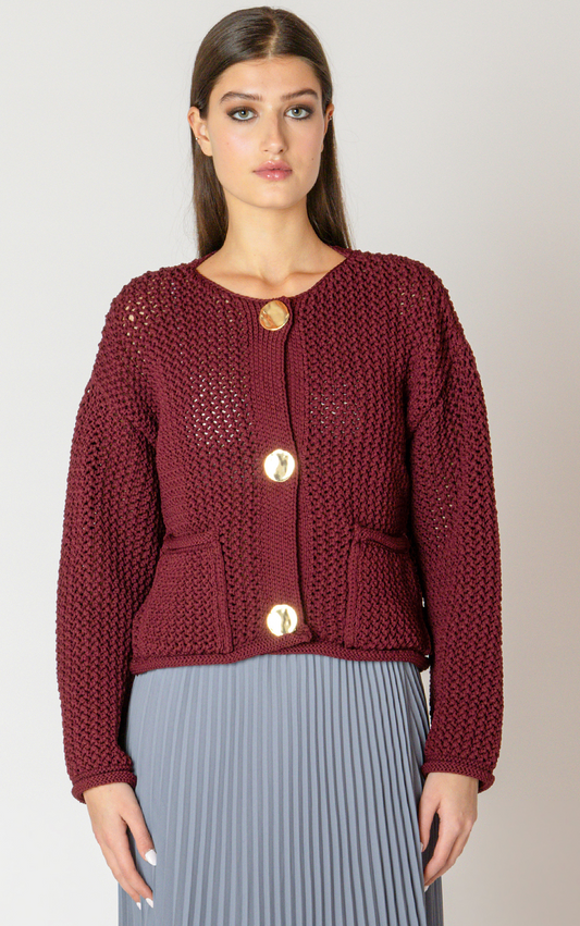 Dex CHUNKY KNIT CARDIGAN