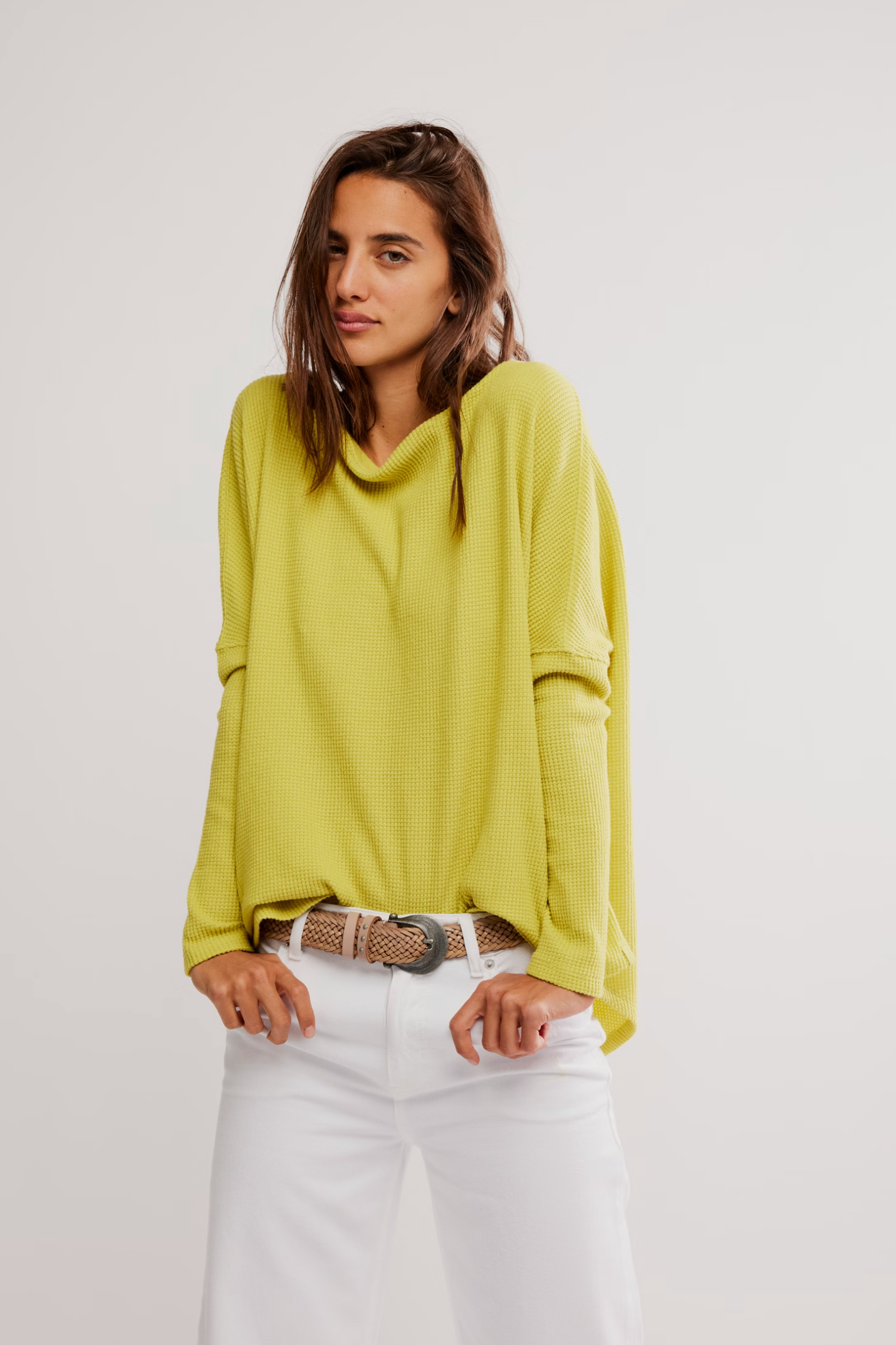 Free People Latte Blues Thermal