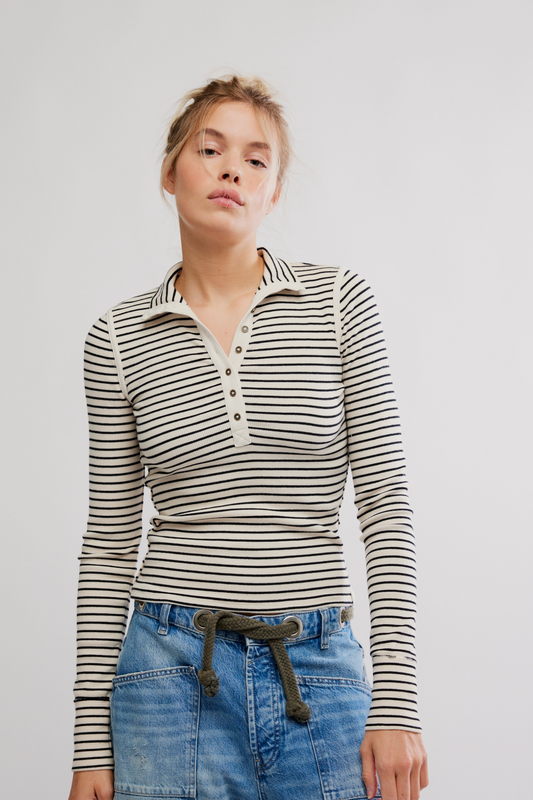 Free People Lake Striped Henley