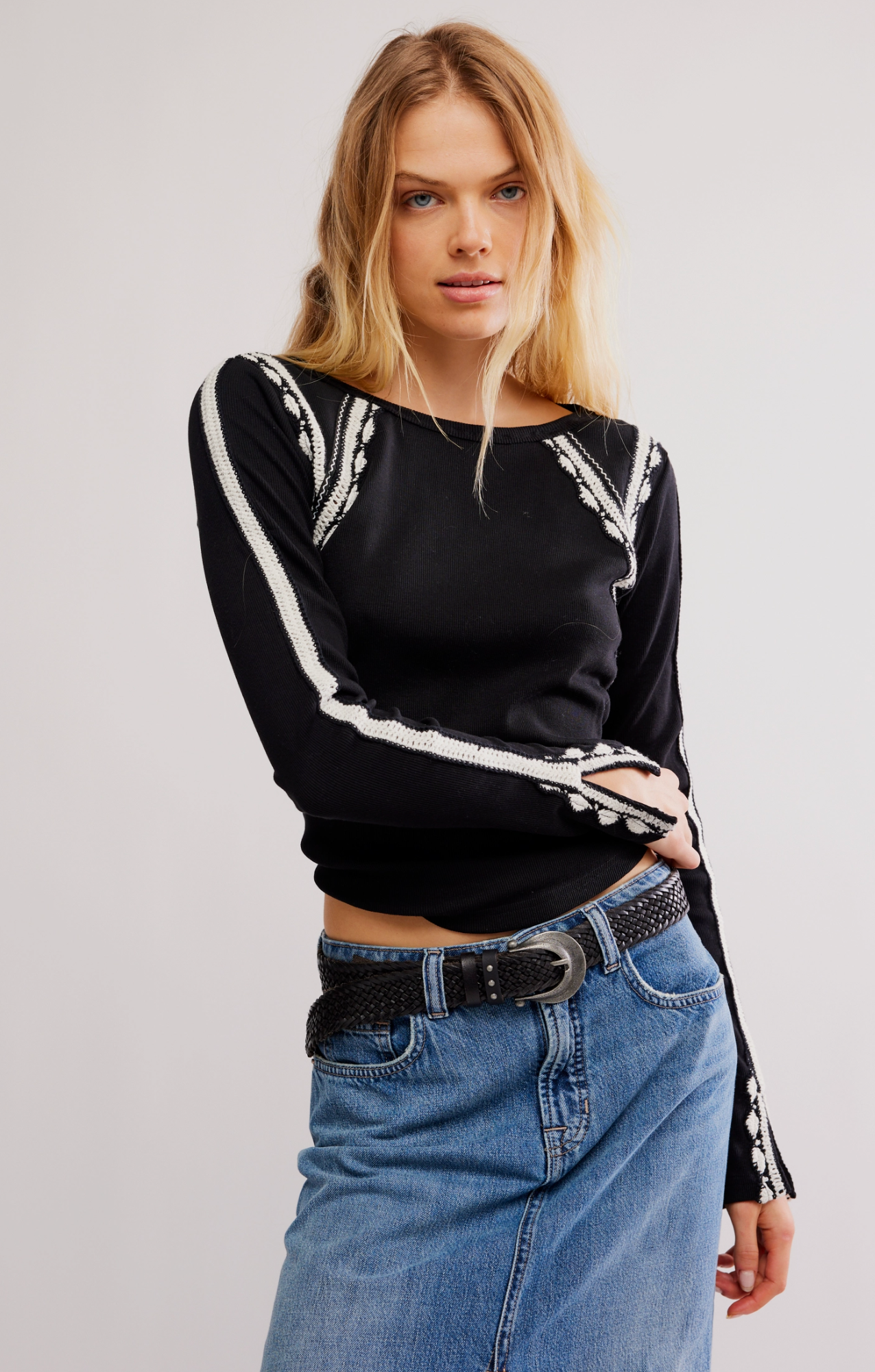 Free People Lost Love Long Sleeve Top