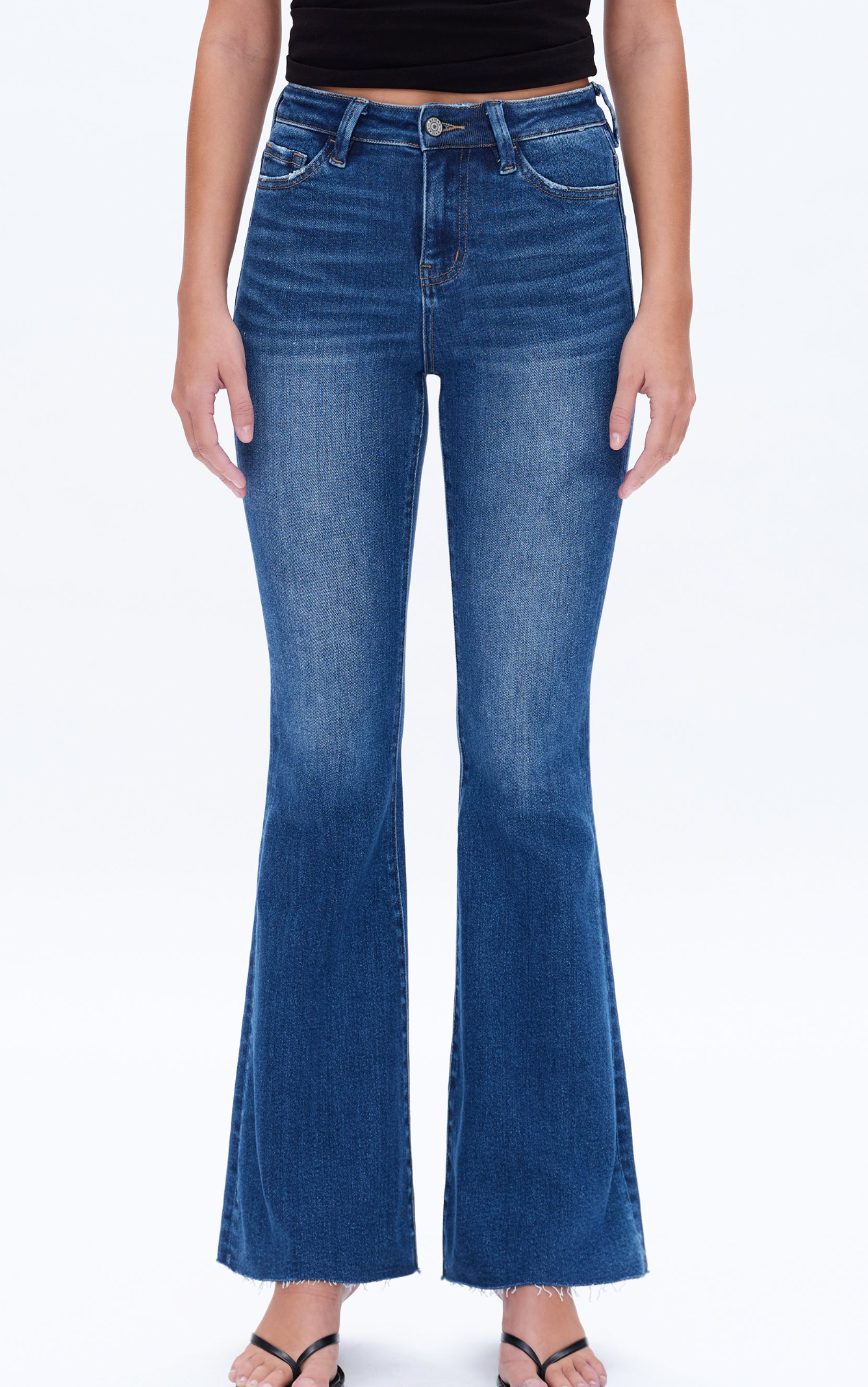 Bayeas High Rise Lifting Flare Jeans