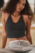 Free People V Neck Holiday Jacquard