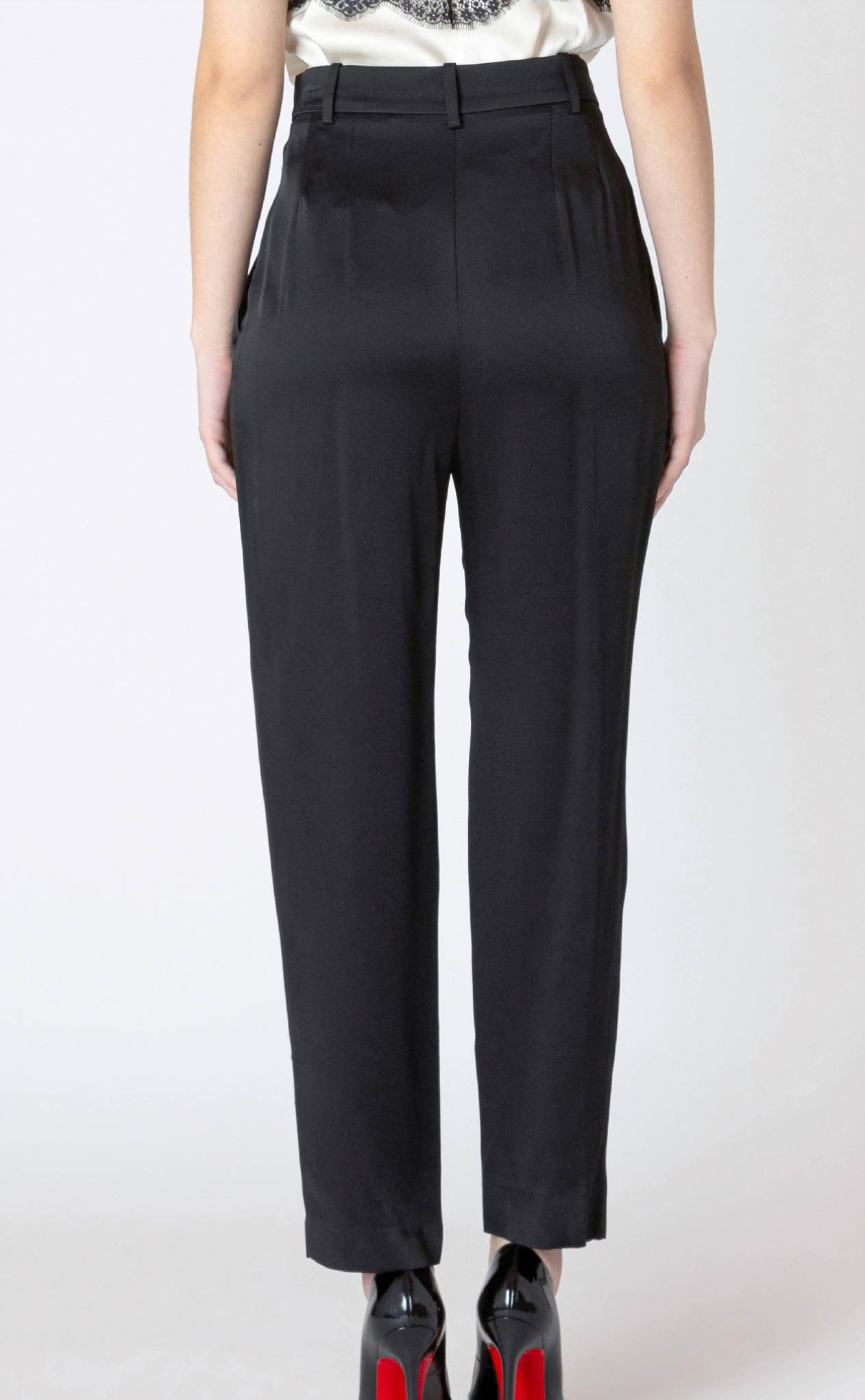 Dex Straight Leg Satin Pant
