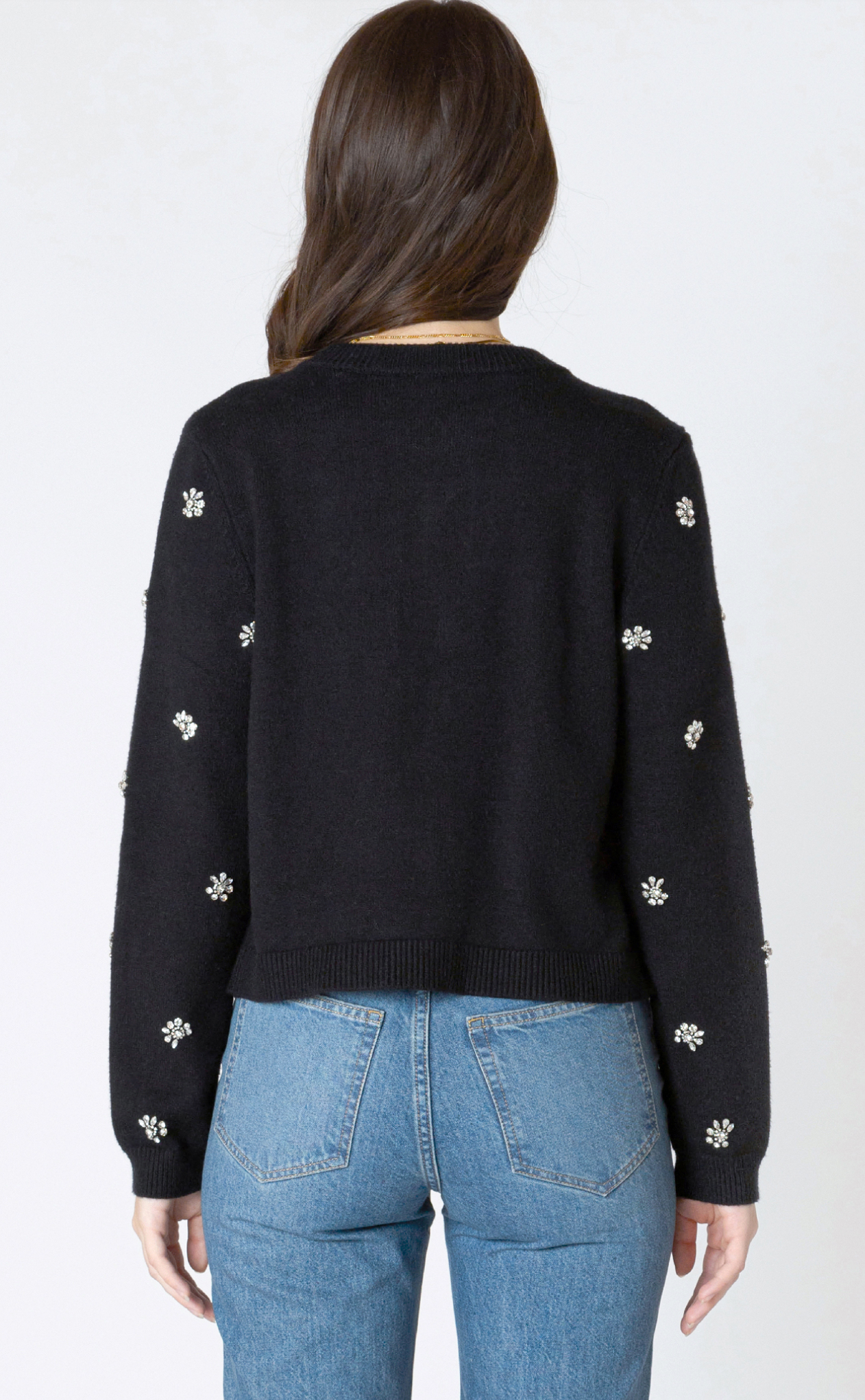 Dex Embellished Tie-Front Cardigan