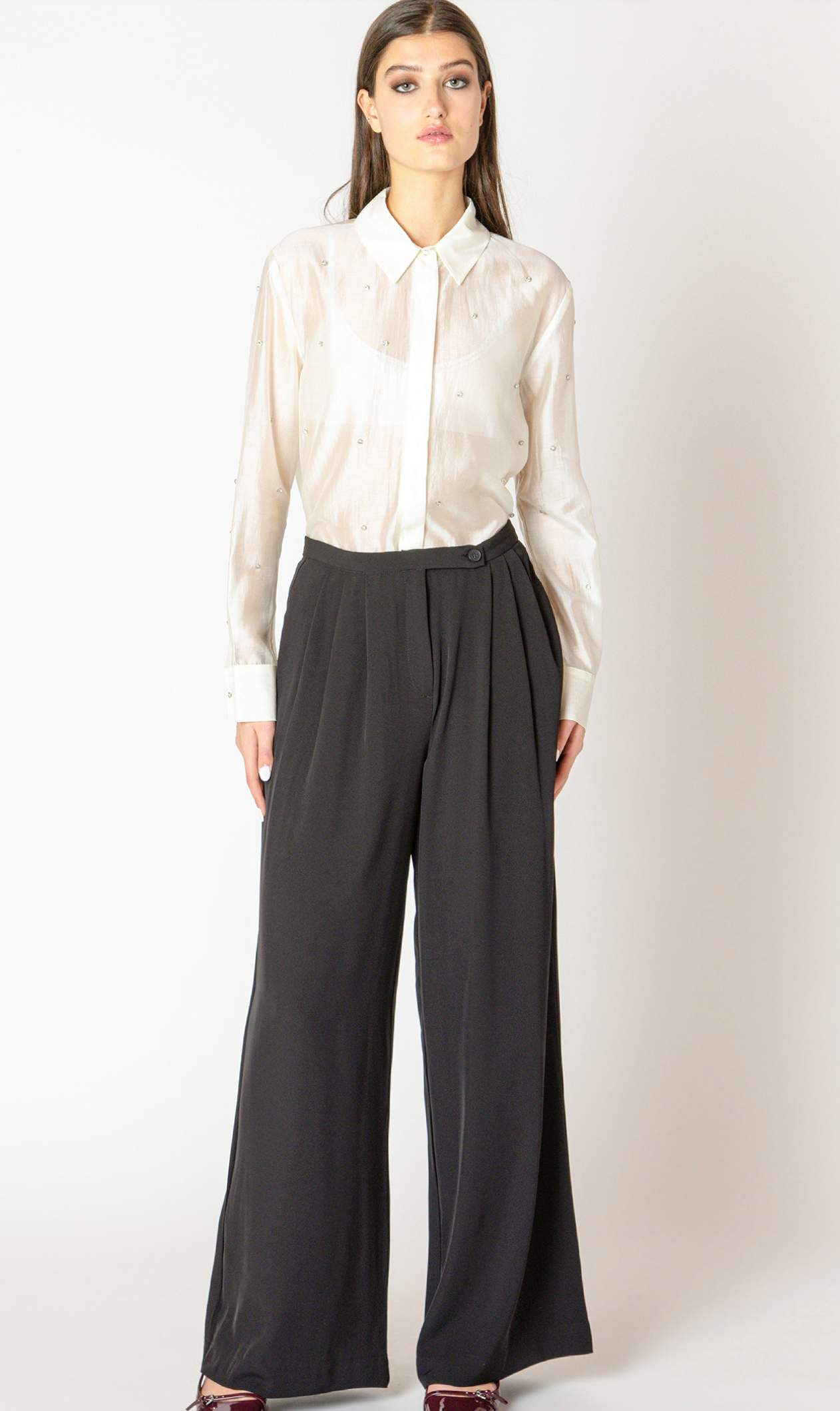 Dex Wide Leg Flowy Woven Pant