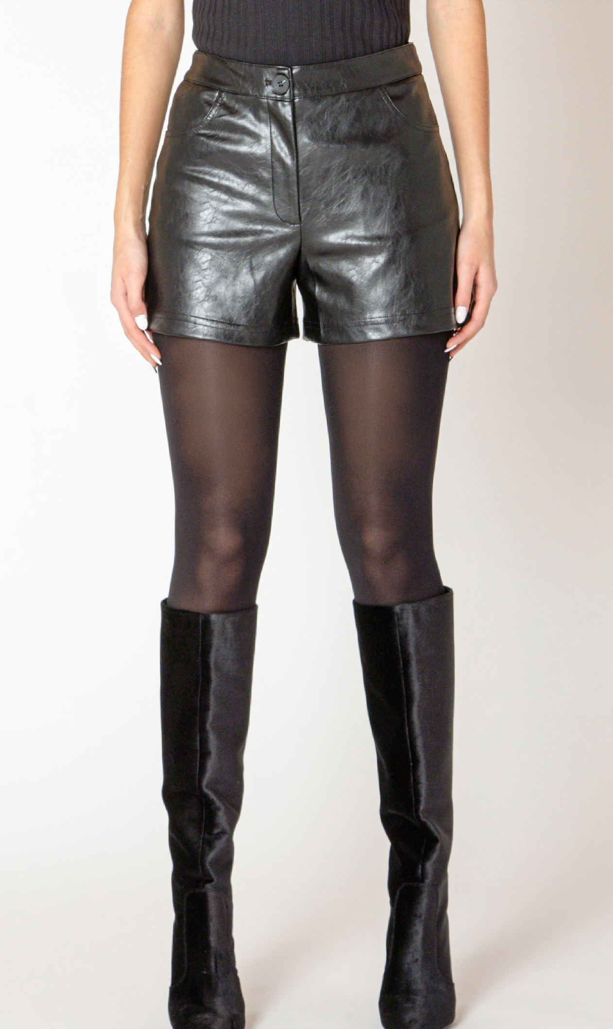 Dex Faux Leather Short