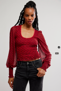 Free People Dottie Knit Top