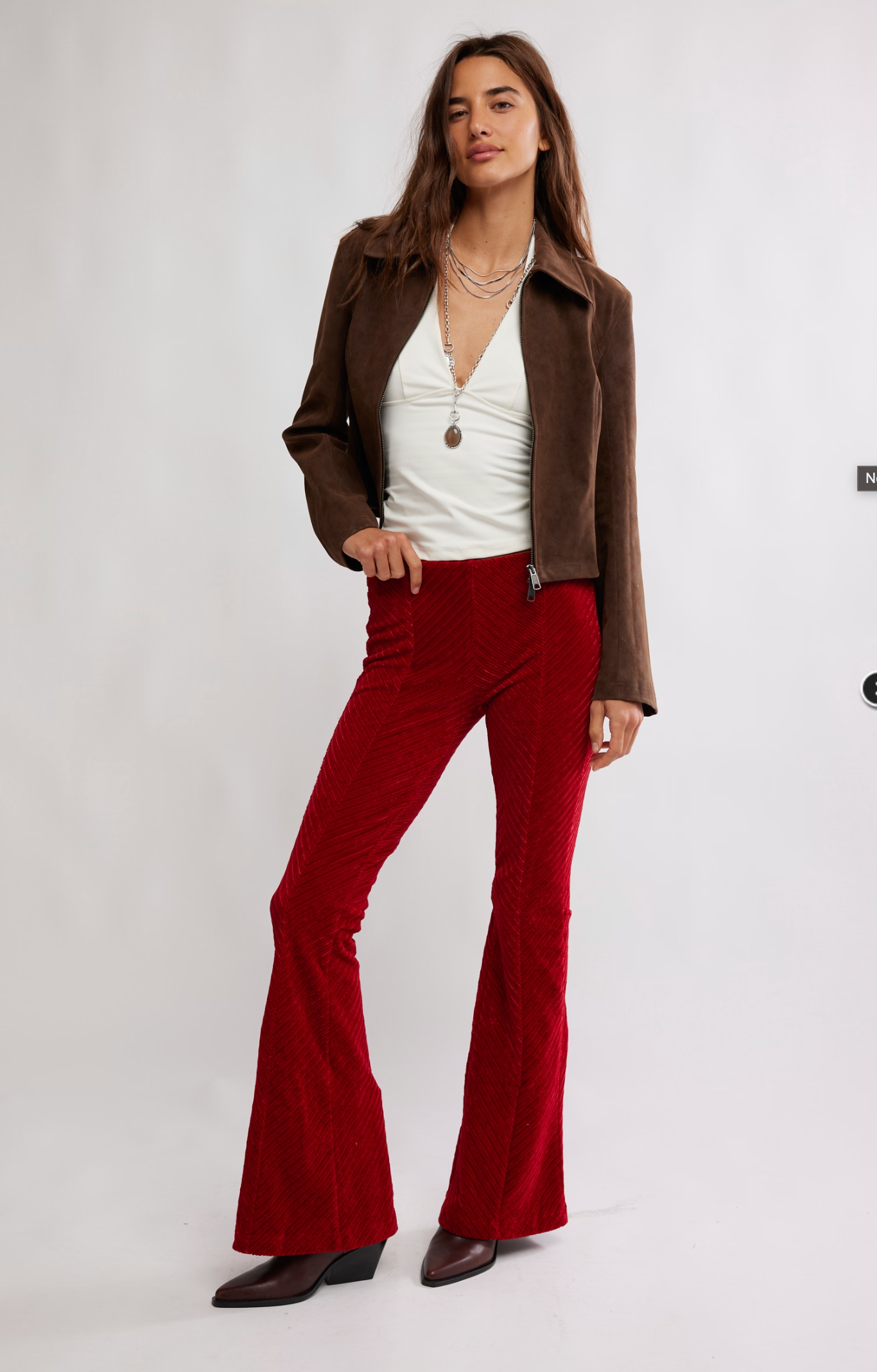 Free People Penny Pull On Velvet Pant