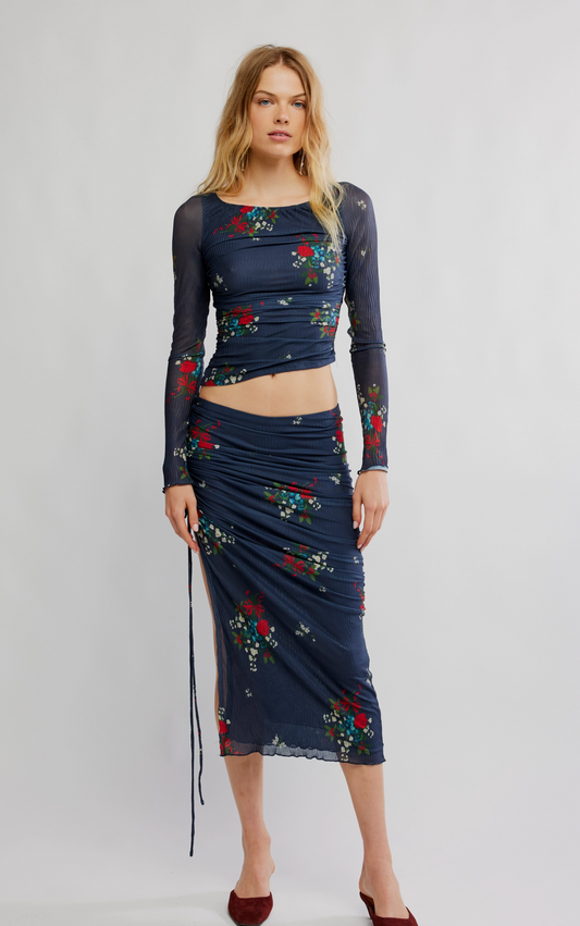 Free People Crimson Lights Top