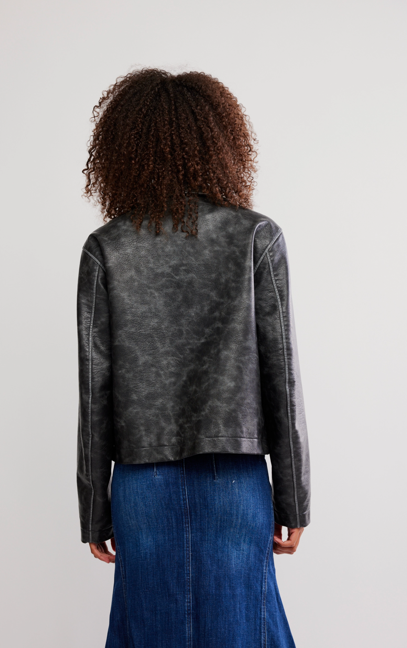 Free People Hera Vegan Leather Jacket