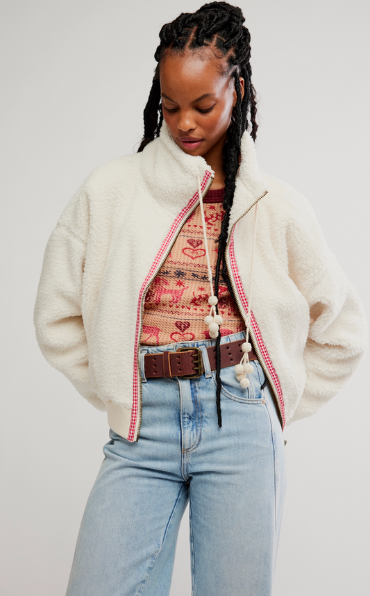 Free People Alpine Sherpa Cardi