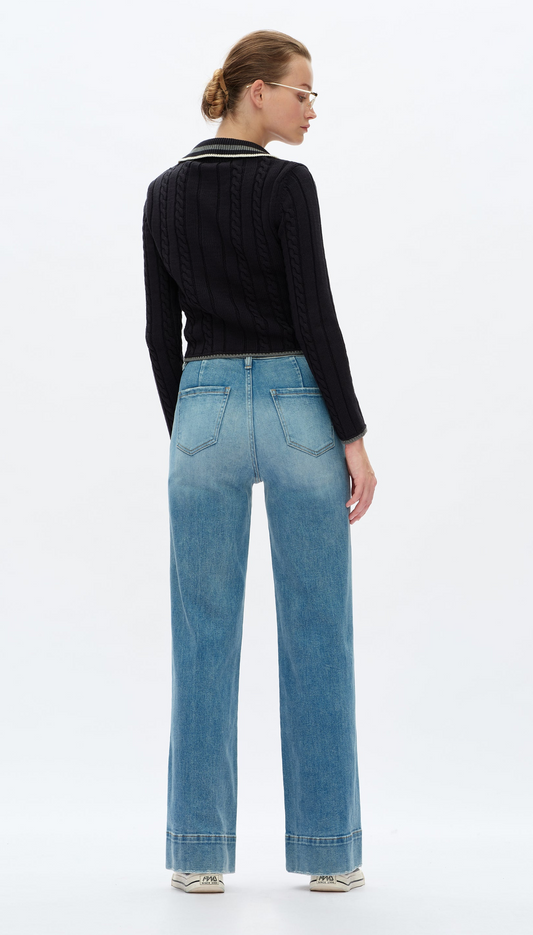 Bayeas High Rise Wide Leg Jean