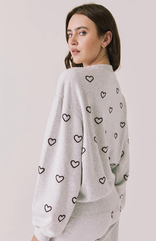 Chaser Tossed Hearts Long Sleeve