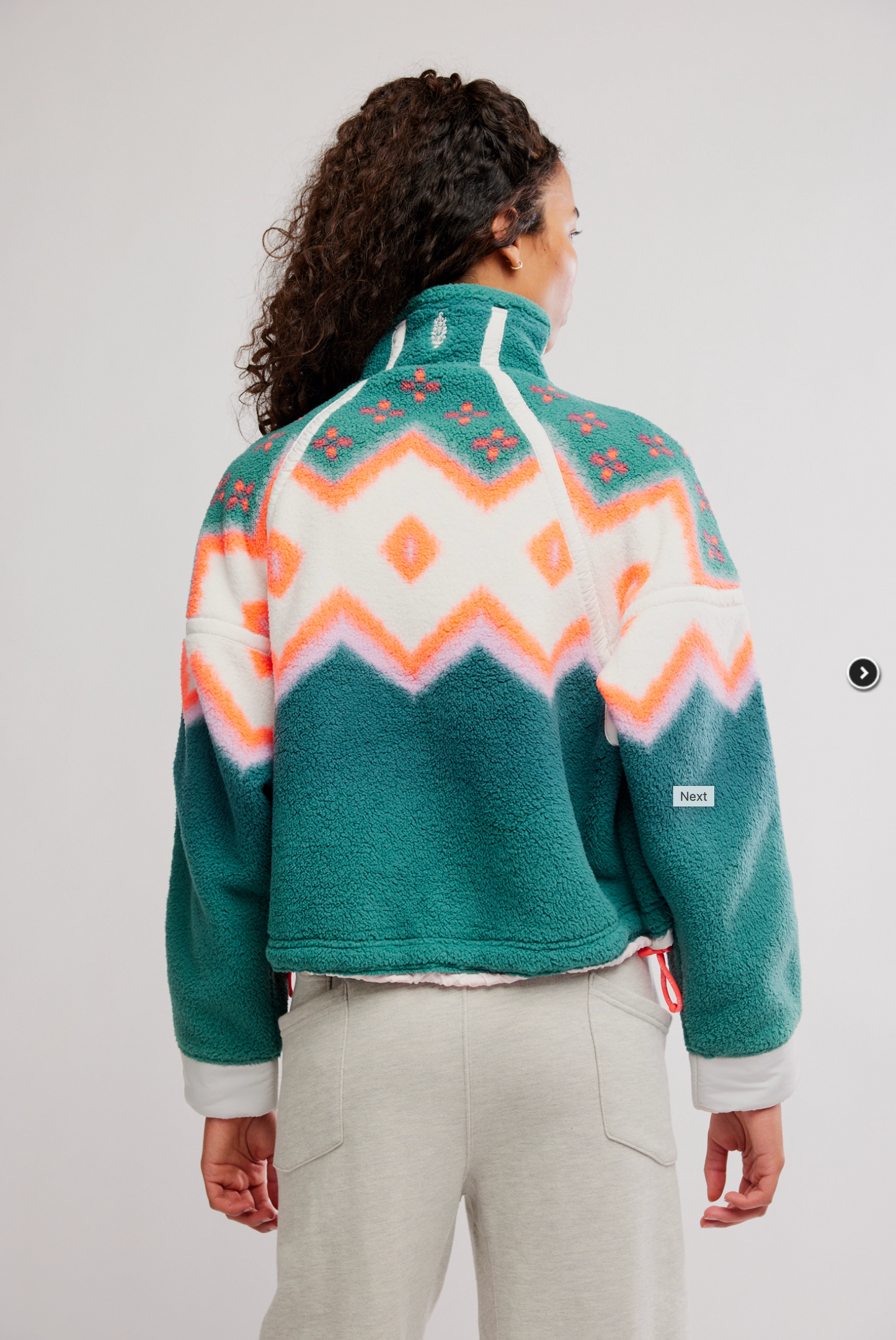 FREE PEOPLE MOVEMENT PRINTED MOUNTAIN HIGH FLEECE