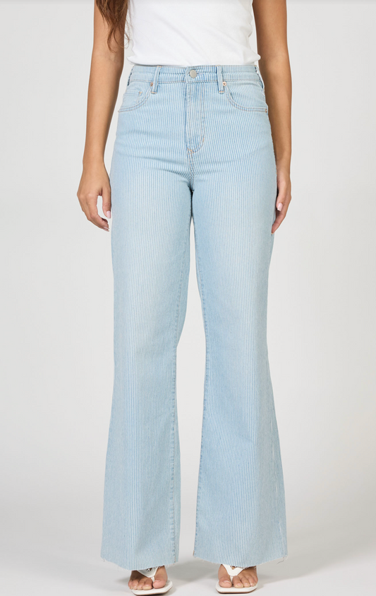 Dear John Striped Fiona Wide Leg Jean