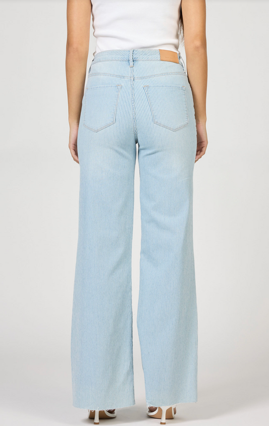 Dear John Striped Fiona Wide Leg Jean