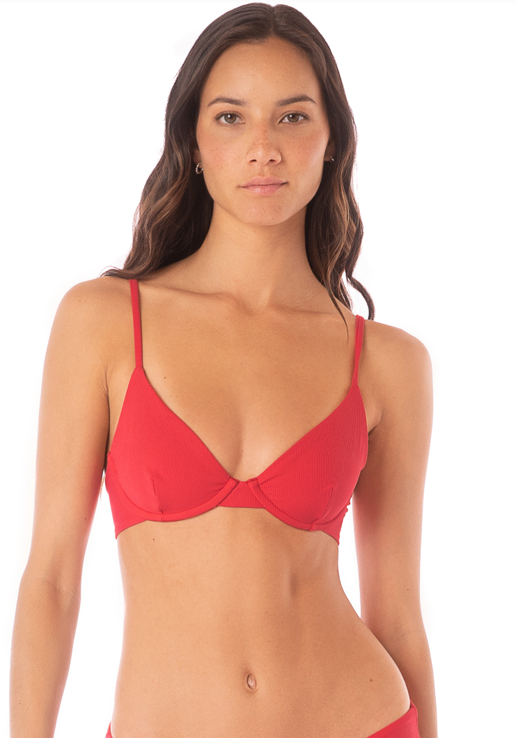 Maaji Red Camelia Dainty Top