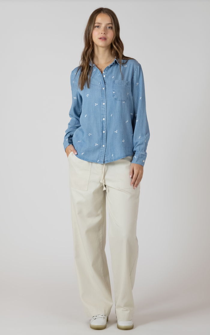 Dex Embroidered Button Front Shirt