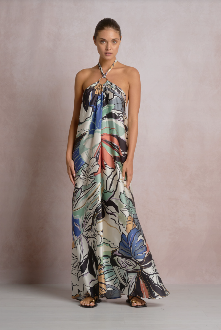 Elan Halter Maxi Dress
