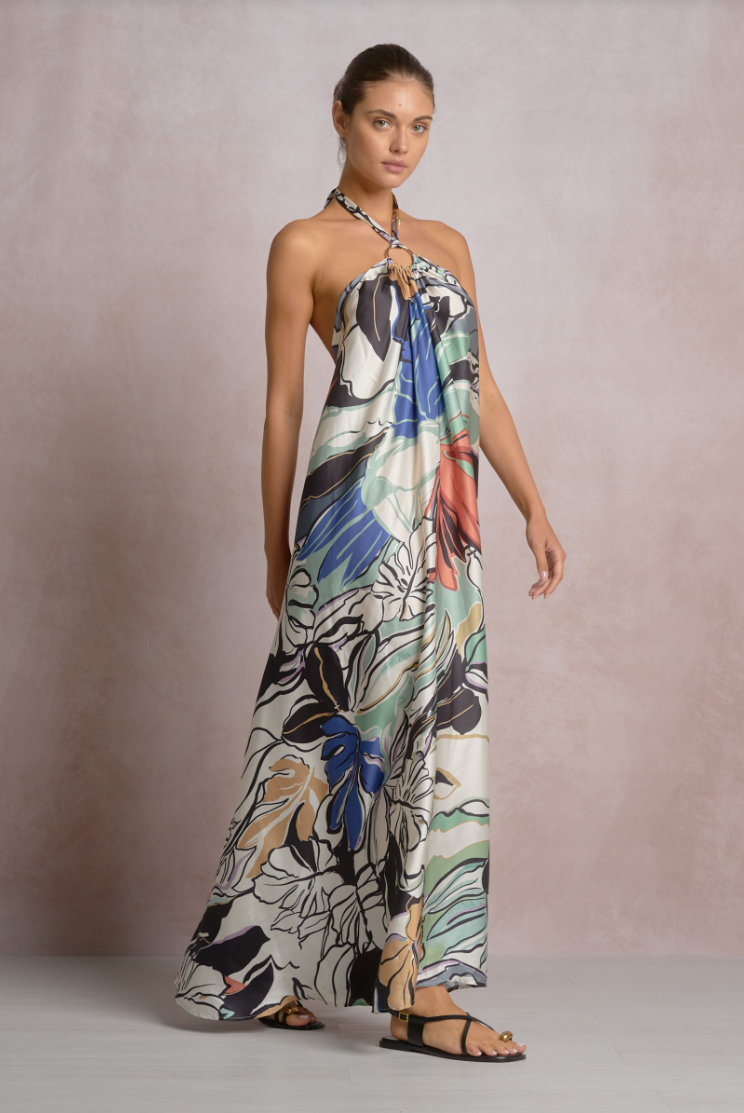 Elan Halter Maxi Dress