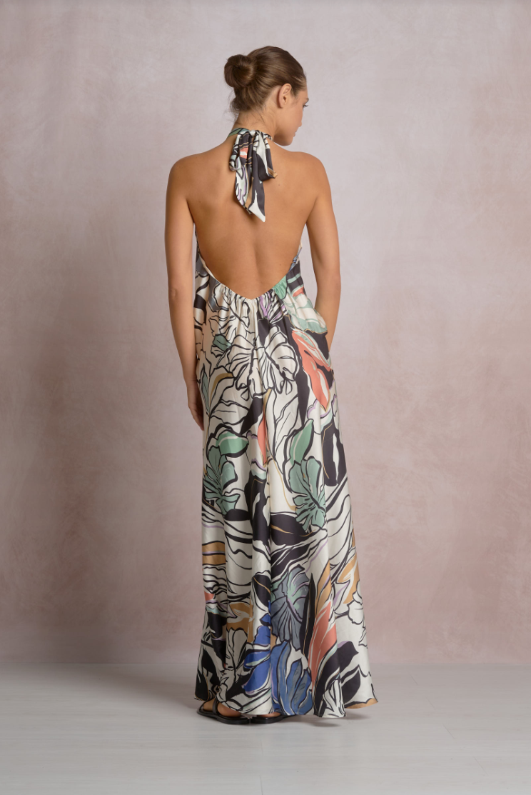 Elan Halter Maxi Dress