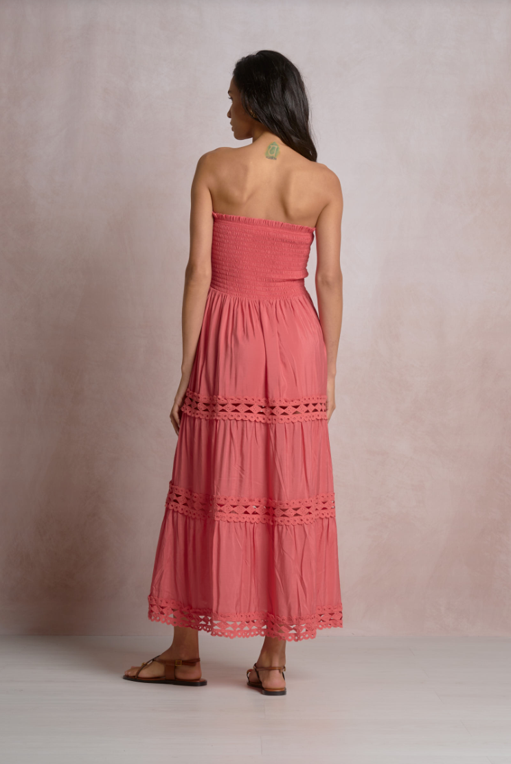 Elan Strapless Tiered Dress