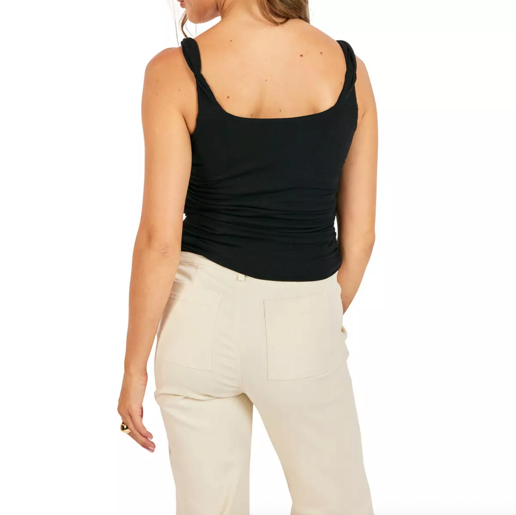 Sadie & Sage Statuesque Twisted Strap Tank Top