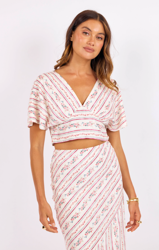 Sage the Label Rosebud Open Back Top