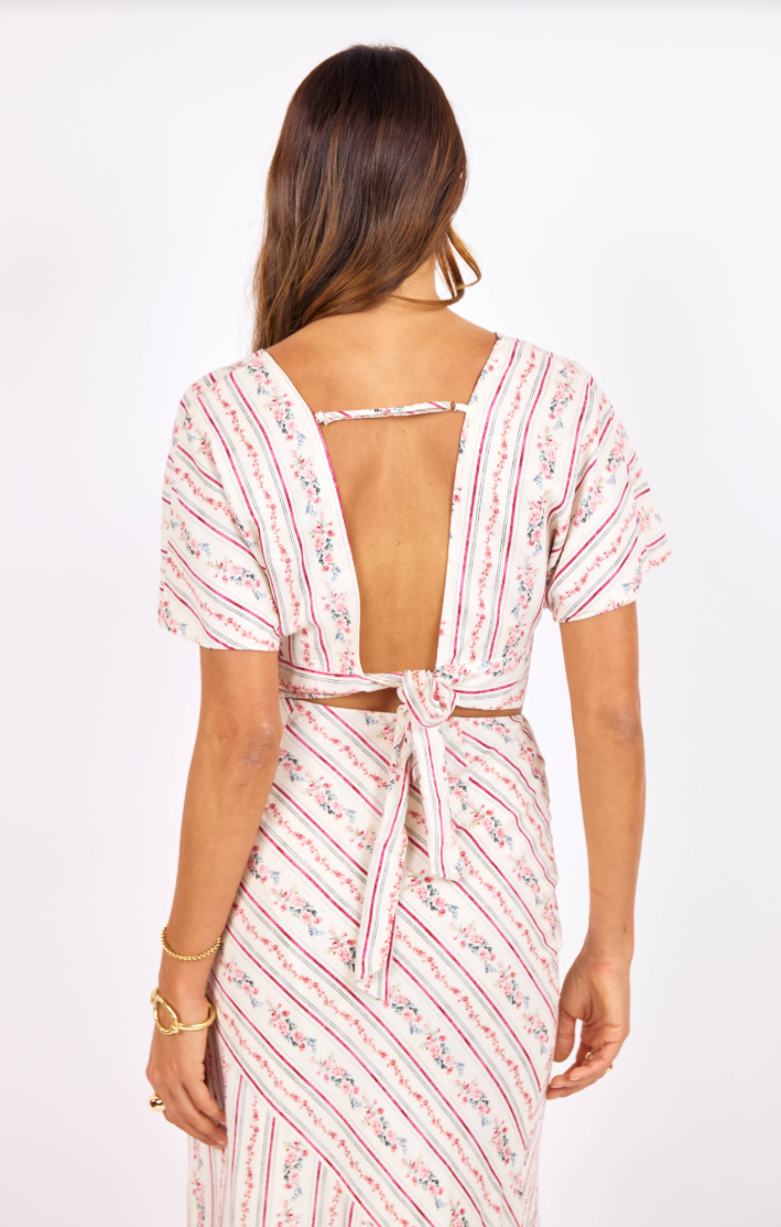 Sage the Label Rosebud Open Back Top